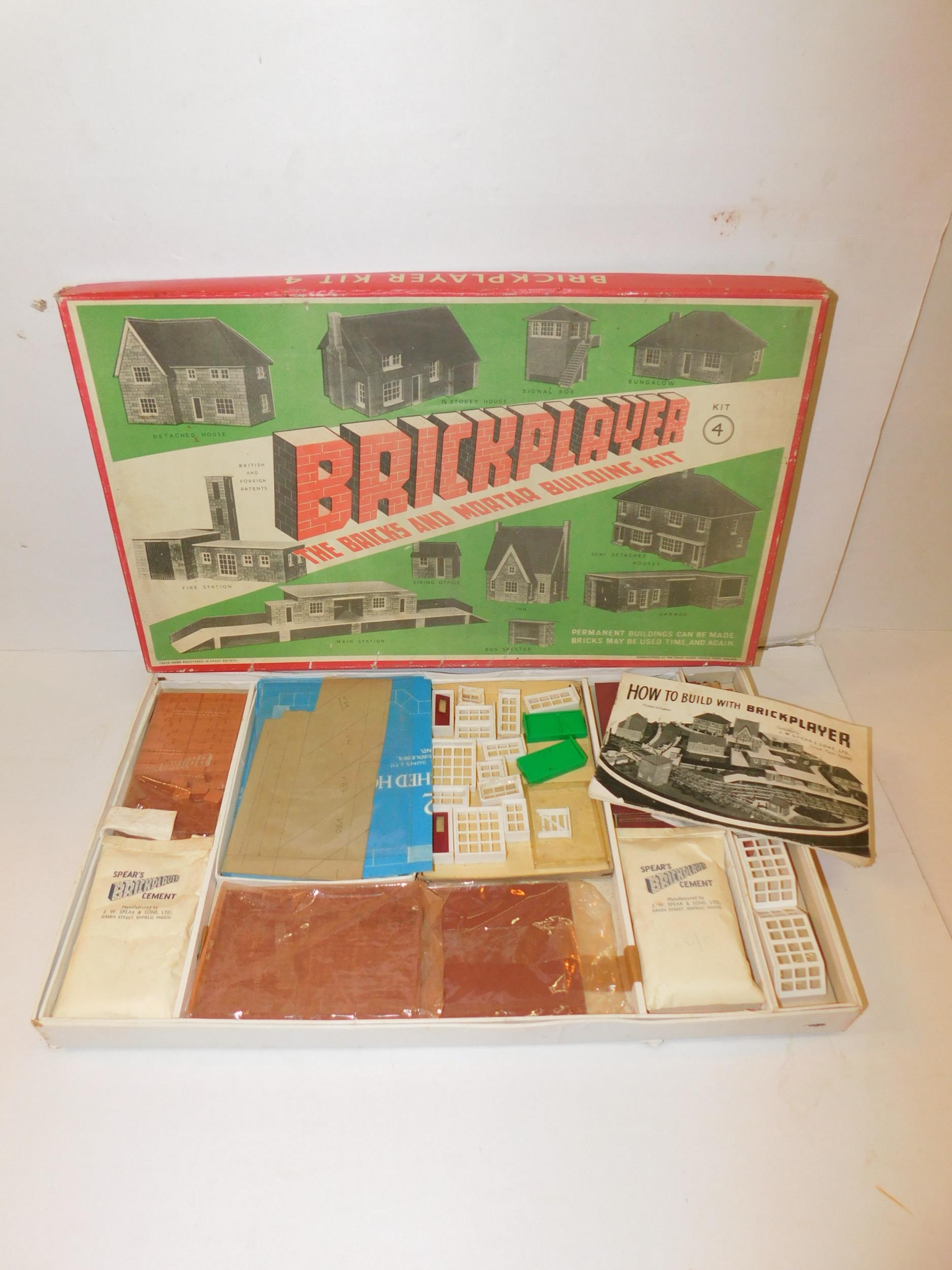 Vintage boxed Brickplayer building kit no.4