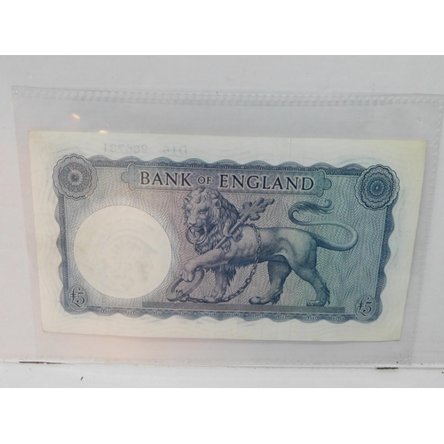 1956 £5 Note - mint condition