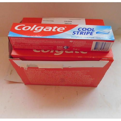 Box of 12 Colgate toothpaste
