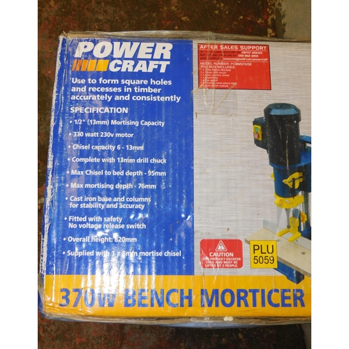 18 - 370w bench morticer in working order...