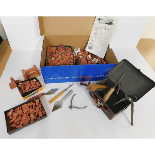 Selection of Brickplayer bricks, accessories and building tools