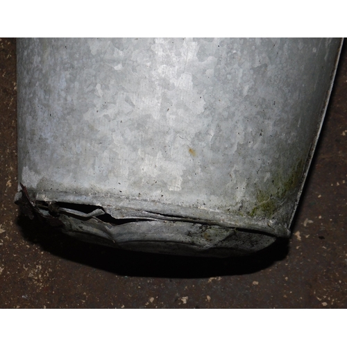 5 - Two galvanised buckets - taller bucket as seen