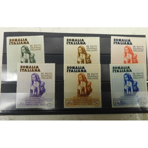 383 - Italian Somalia 1934 Sass, 193-198 MNH 100% Colonial art in Naples stamps