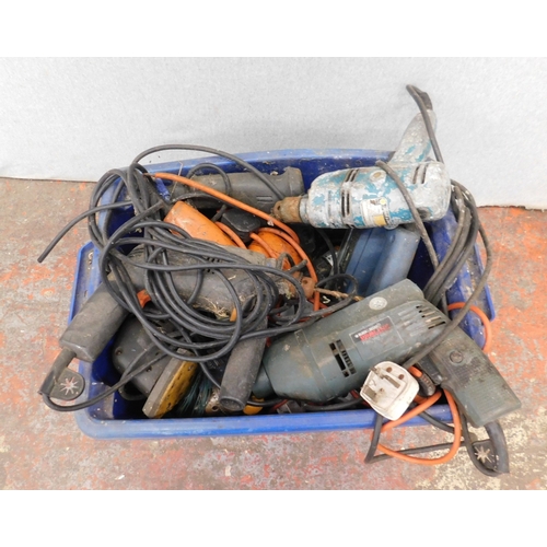 10 - Box of electrical tools - unchecked...
