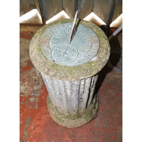 14A - Stone sundial - approx. 24