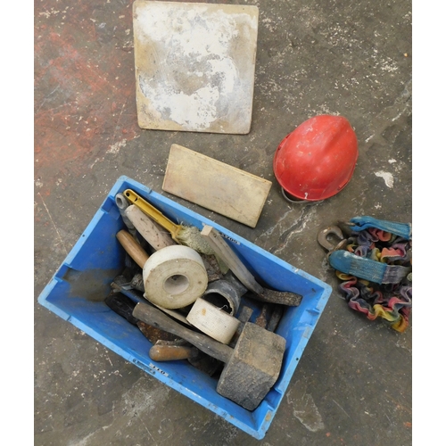 18 - Box of tools - incl. float, trowels etc....