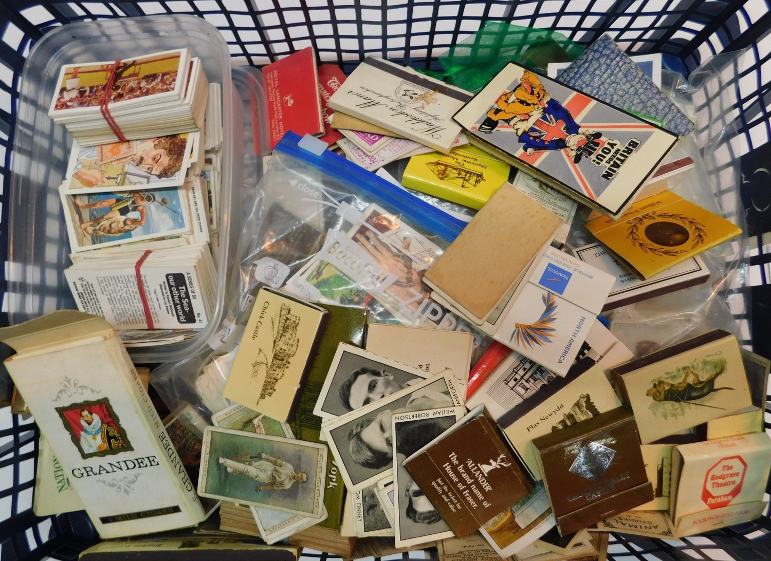 Mixed cards and matchboxes