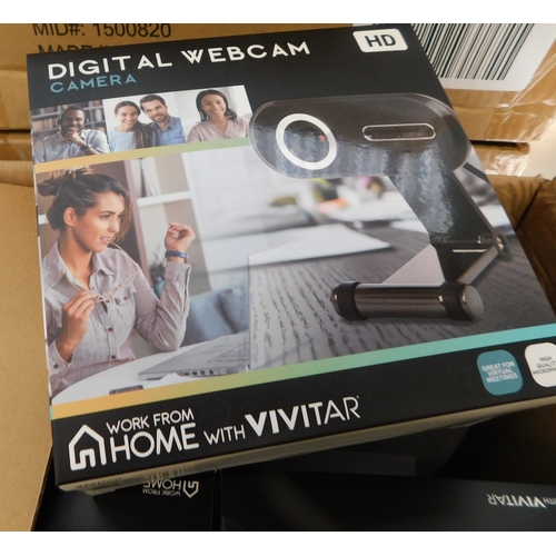 6 - Three boxes of 6x new Vivitar 'Work from home' webcams...