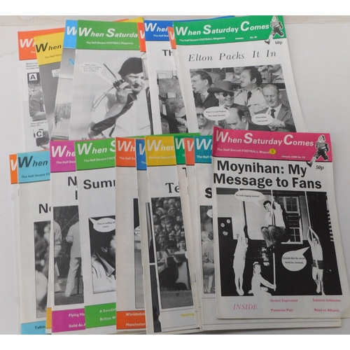 342A - Collection of football Fanzines 'When Saturday Comes' early issues