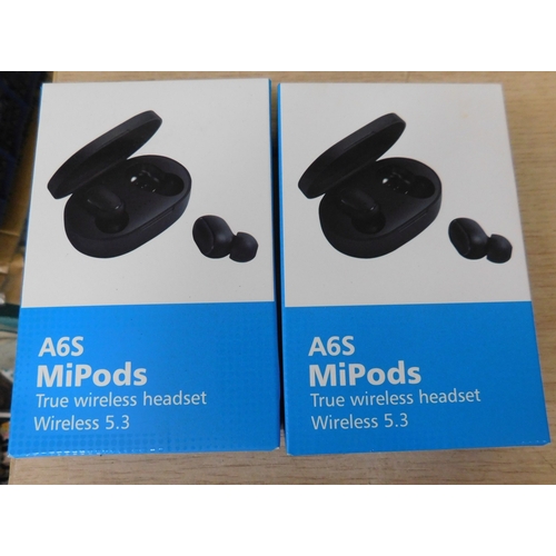213 - Two new in box A65 MiPods - the wireless headset