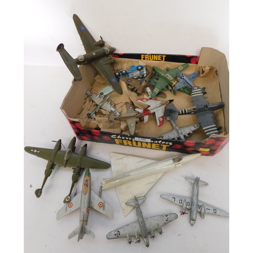 Box of model planes - incl. Dinky