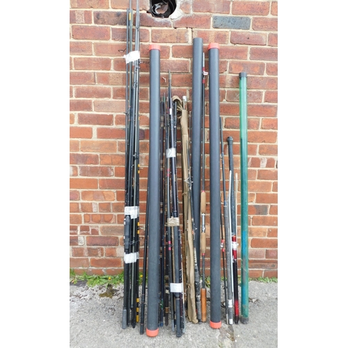 Job lot of fishing rods incl: Carp rods