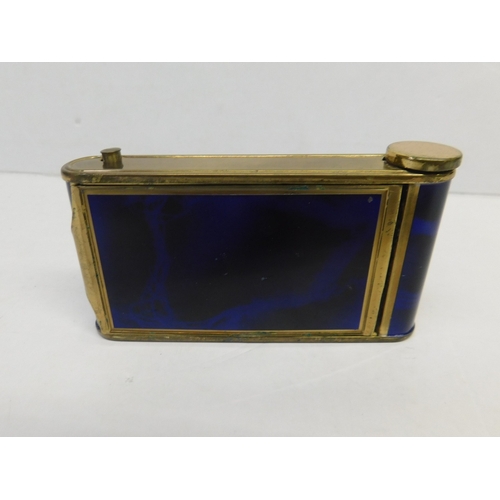 368 - Antique compact/vanity case with mother of pearl detail