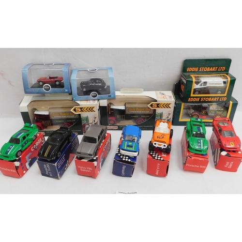 719 - Tray of mixed boxed diecast including Eddie Stobart, Corgi etc.