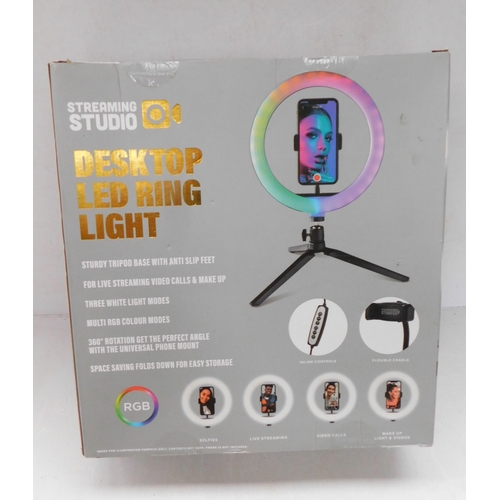 Boxed desktop LED light ring w/o