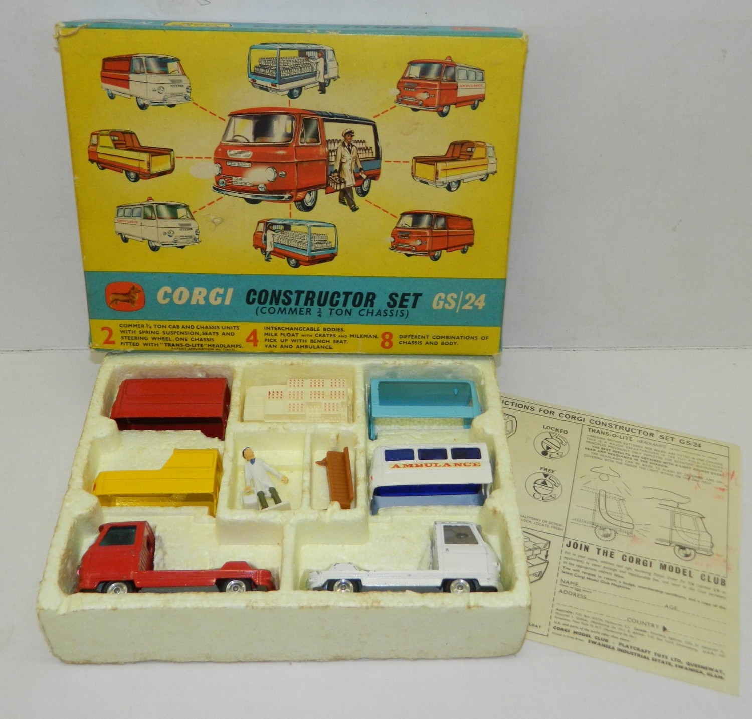 Boxed Corgi construction set (Commer)