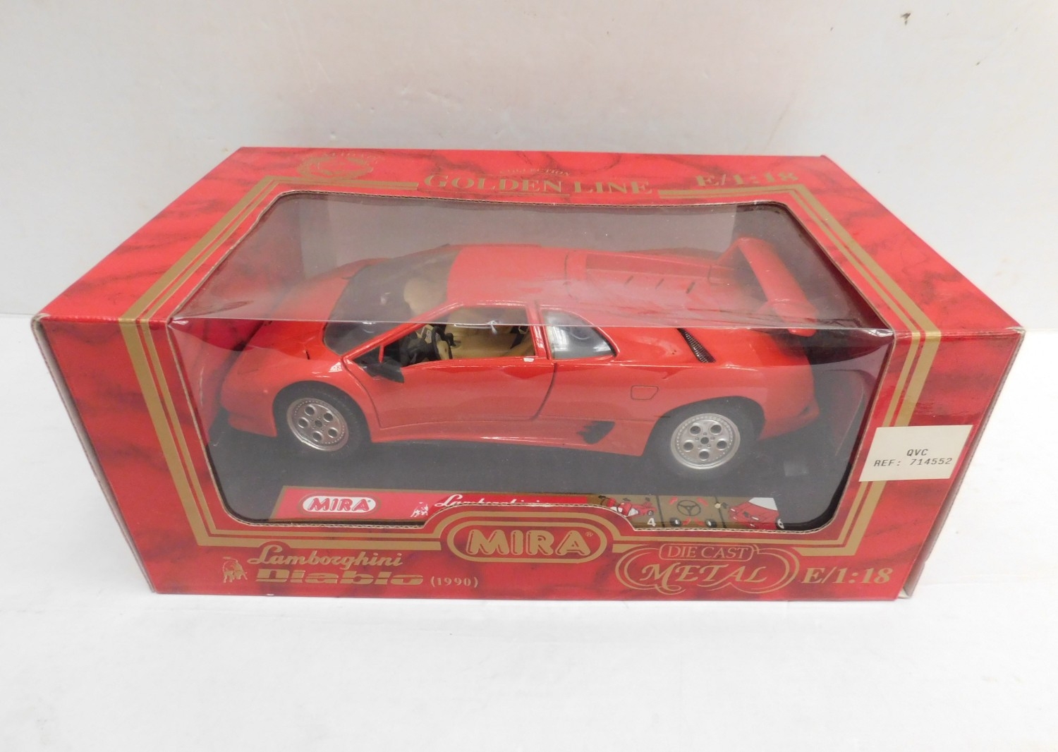 Mira Lamborghini Diablo (1990) boxed diecast 1:18 scale