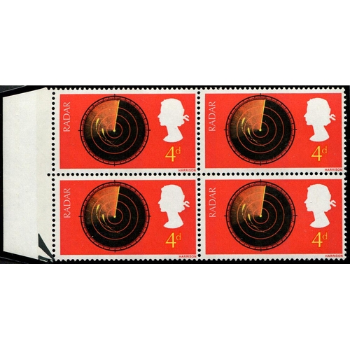 347 - 1967 Technology 4d SG 752a VARIETY, 'BROKEN SCALE' (R.10/2) in positional block of four U/M. (Spec.W... 