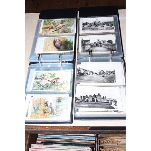 150 - Five albums of mostly 1950's and later postcards.