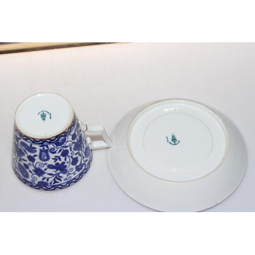 29 - Royal Crown Derby aesthetic design blue and white twenty piece tea set, year ciphers for circa 1915.... 