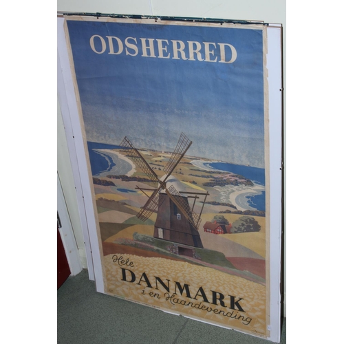 380 - WITHDRAWN
Three travel posters, Norway, Denmark and France.