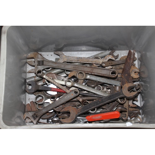 85 - Extensive collection of hand tools including brace and bits, assorted hammers and saws, boxes of spa... 