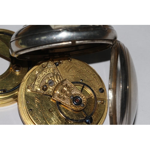 274 - Victorian silver gents pocket watch,with rack lever movement, signed Litherland Davies, Liverpool, N... 