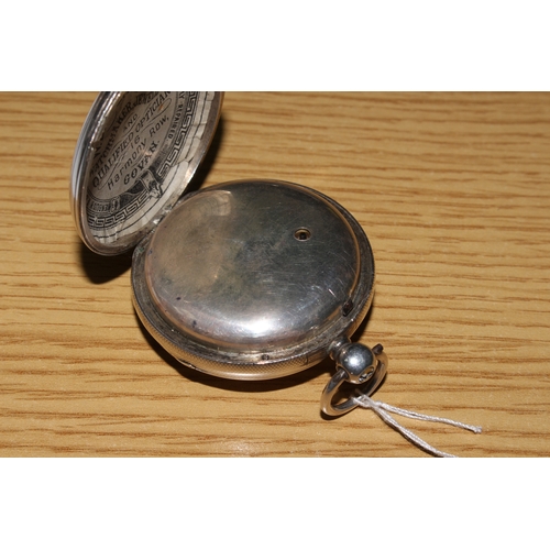 274 - Victorian silver gents pocket watch,with rack lever movement, signed Litherland Davies, Liverpool, N... 