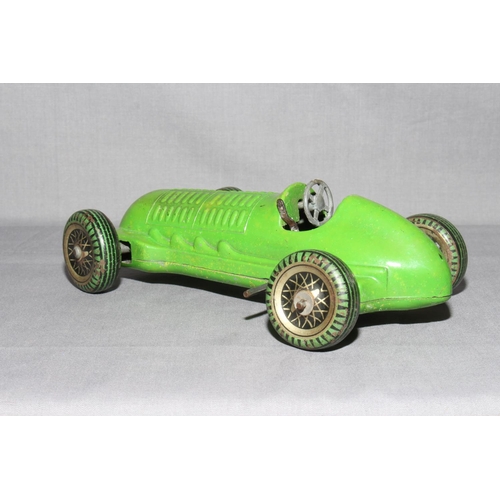 40 - Mettoy clockwork die-cast Single Seat Racing Car with tinplate wheels.   Excellent unboxed, clockwor... 