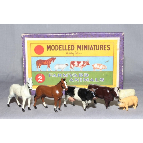 79 - Hornby Series No 2 Farmyard Animals.  Excellent unboxed.