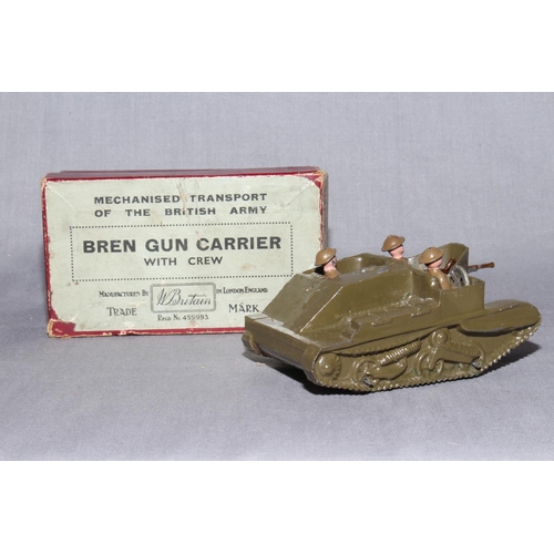 81 - Britains 1876 Bren Gun Carrier with Crew.   Excellent in Very Good box.