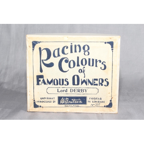 83 - Britains 237 Racing Colours of Famous Owners - Lord Derby.   Excellent in Excellent box.