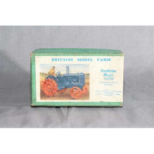 85 - Britains 127F Fordson Major Spud Wheel Tractor complete with Driver .   Excellent in Excellent box.