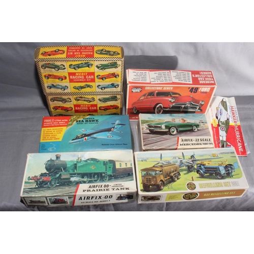 99 - Quantity of Triton Twelve Fifty Lead ships and Airfix/Frog and Merit plastic in Fair to Good boxes. ... 