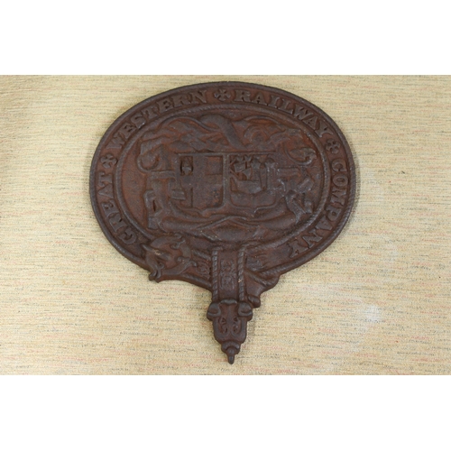 137 - Railway Company cast iron sign.