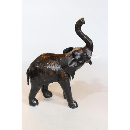 151 - Leather model elephant, 50cm.