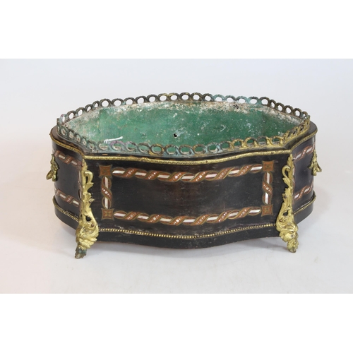153 - Gilt metal mounted 'French' style planter, 43cm across.