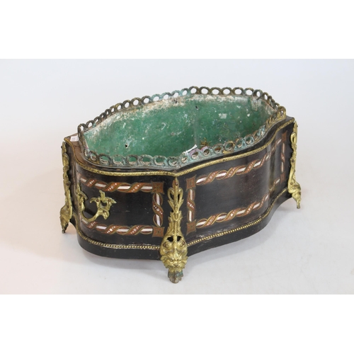 153 - Gilt metal mounted 'French' style planter, 43cm across.