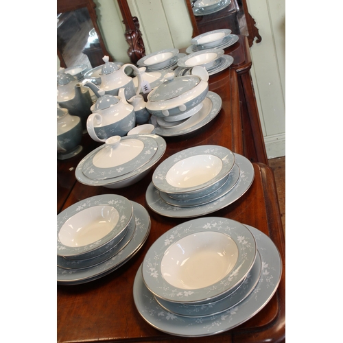 154 - Royal Doulton 'Reflection' thirty eight piece dinner service with three tureens.