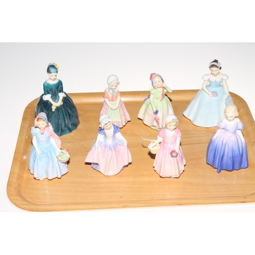 7 - Collection of eight small Royal Doulton figures including Wendy, Babie, Tinkle Bell and Tootles.
