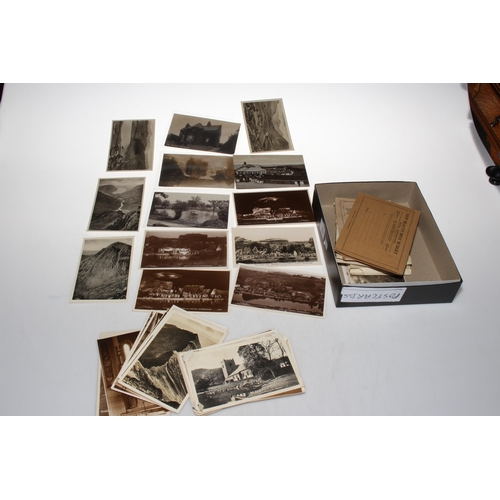 132 - Collection of printed and photographic UK postcards including The Lake Sunderland Waterworks, High F... 