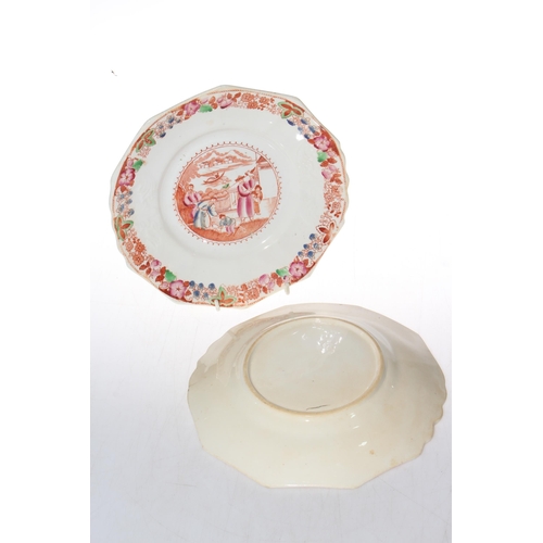 167 - Pair Chinoiserie decorated plates, 22cm diameter.