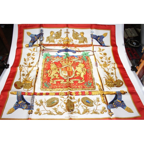 230 - Hermes scarf for The Queens Silver Jubilee 1977, in original box.