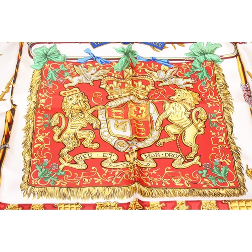 230 - Hermes scarf for The Queens Silver Jubilee 1977, in original box.