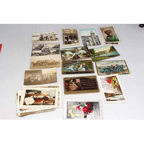 249 - Photographic postcards including South Bank Bay Week, Plumbers Tableau by W.H. Parry, Albert House S... 