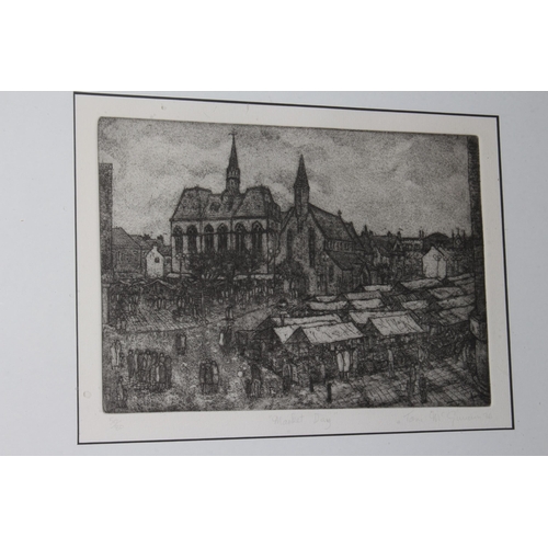 316 - Tom McGuinness (1926-2006), Market Day, limited edition etching, signed and dated 1996, numbered 50/... 