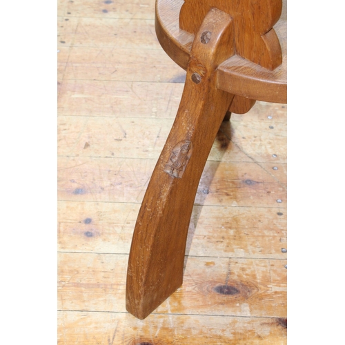 396 - Thomas Whittaker 'Gnomeman' adzed oak spinning chair.