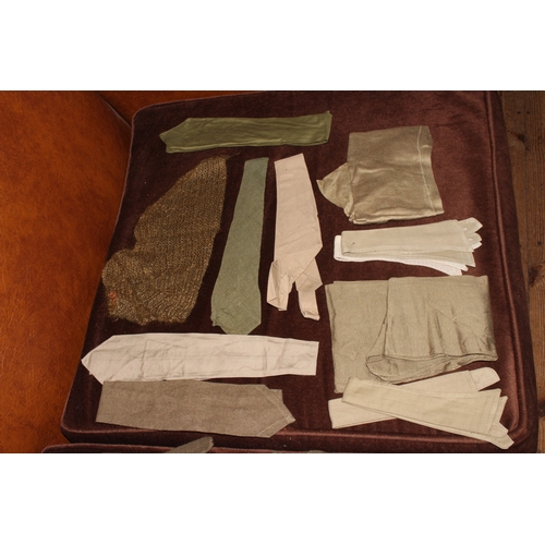 33 - WWII ATS uniform, suitcase containing accessories, telegrams, Royal Signals 1945 calendar, ATS & VAD... 