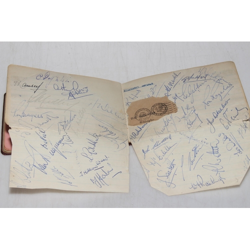 164 - Original football, theatre and stage star autographs in endorsed album dating circa 1950's, depictin... 