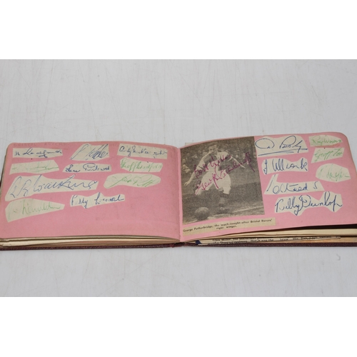 164 - Original football, theatre and stage star autographs in endorsed album dating circa 1950's, depictin... 